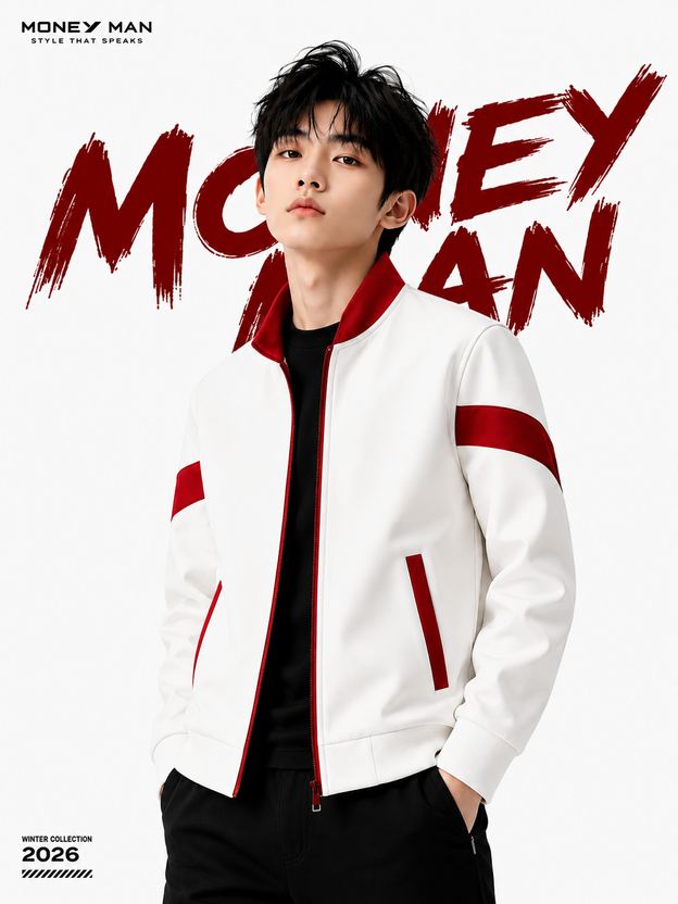 Money Man Full Sleeve Colorblock Jacket - Image 6
