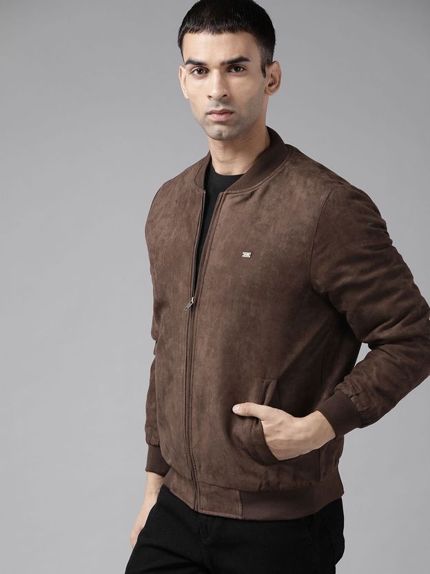 Roadster Men Solid Bomber Jacket - Image 3