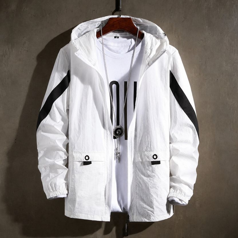 CLASSYBLOOM Korean Striped Men Wind Cheater - Image 6