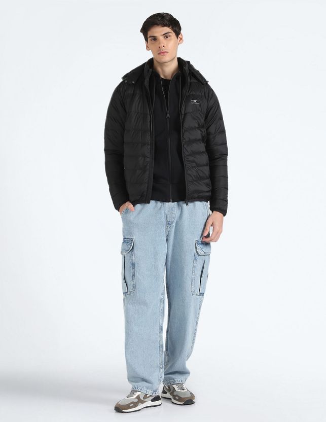 FLYING MACHINE Men Solid Puffer Jacket - Image 4