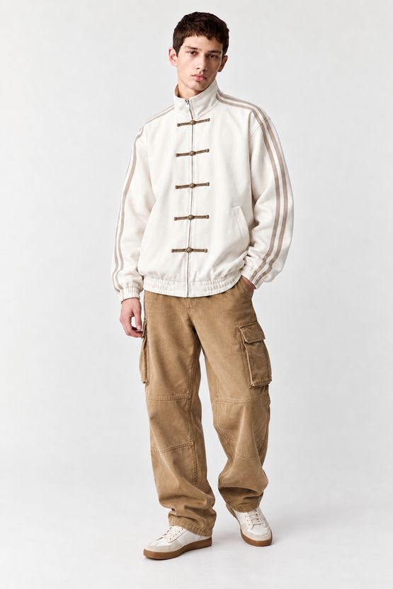 EXOTIX Full Sleeve Striped Men Jacket - Image 1