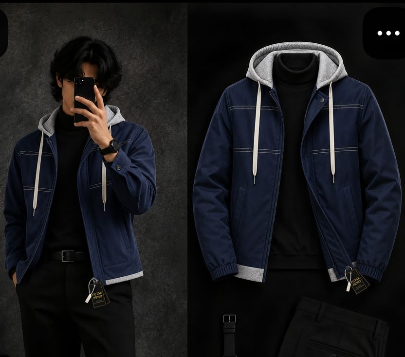 FUTSE PENO Men Solid Casual Jacket - Image 8