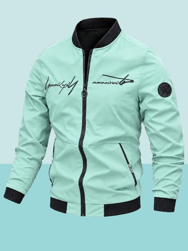 BLACK HUNTER Men Embroidered Casual Black Jacket - Image 6