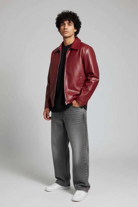 YDWC Men Solid Casual Jacket - Image 1