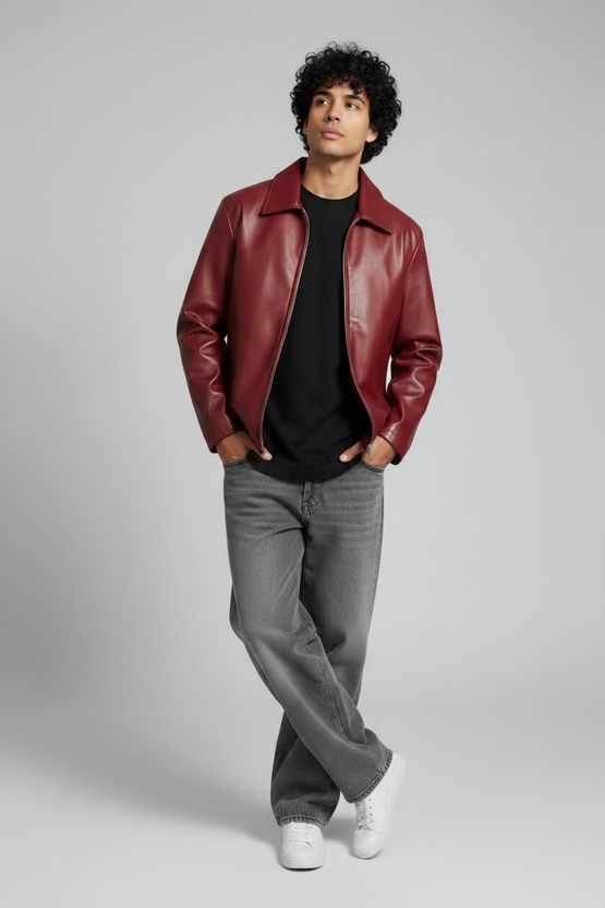 YDWC Men Solid Casual Jacket - Image 5