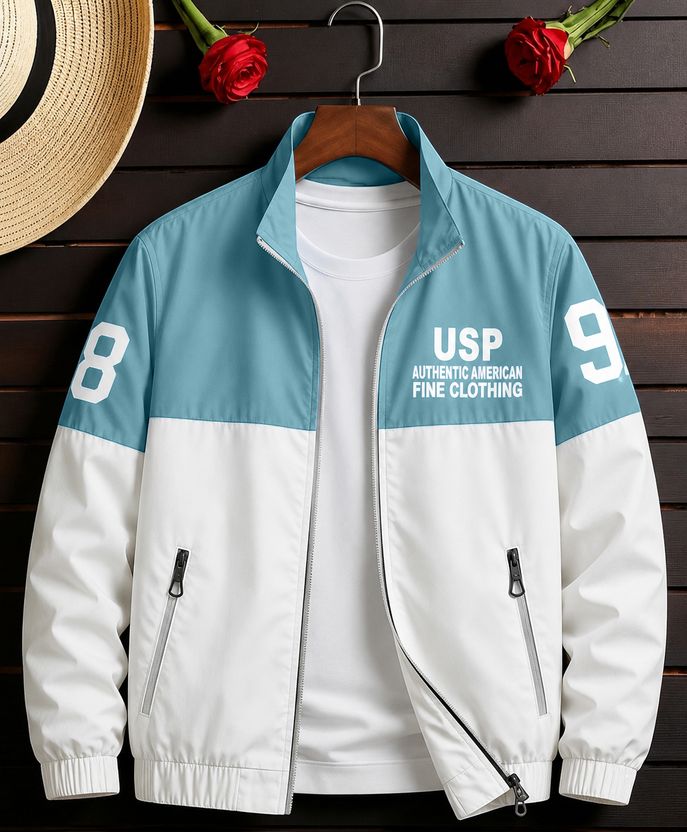 Plus91 Men Colorblock Casual Jacket - Image 1