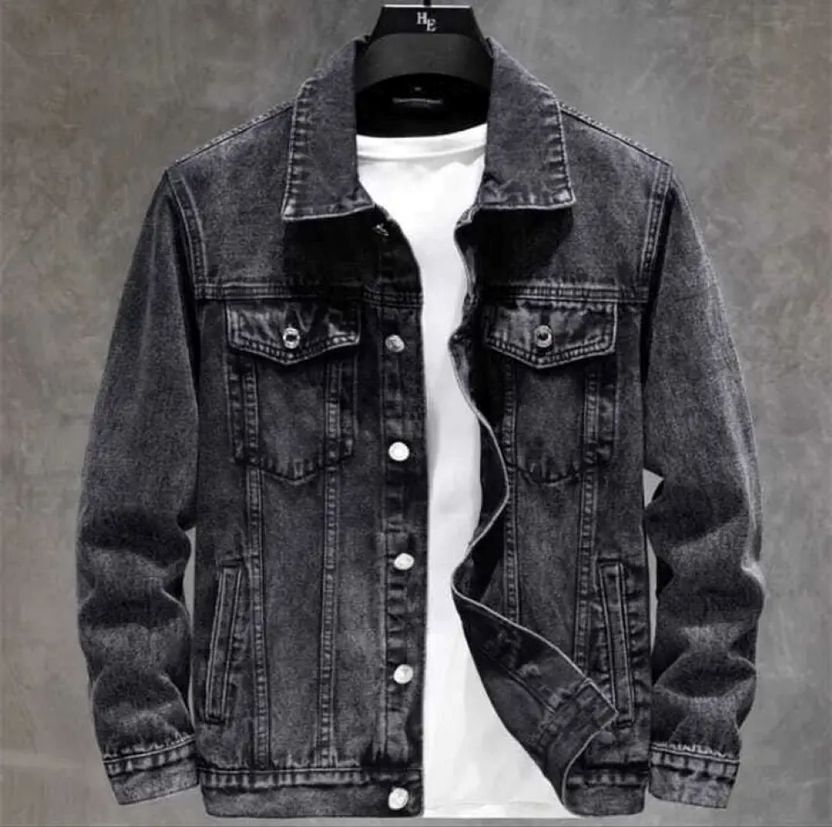 METRONAUT Solid Blue Denim Jacket - Image 1