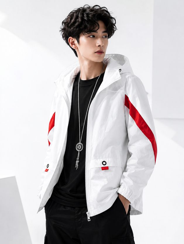 Money Man Full Sleeve Colorblock Jacket - Image 9
