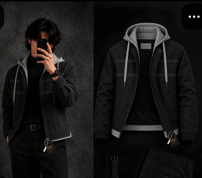 FUTSE PENO Men Solid Casual Jacket - Image 6