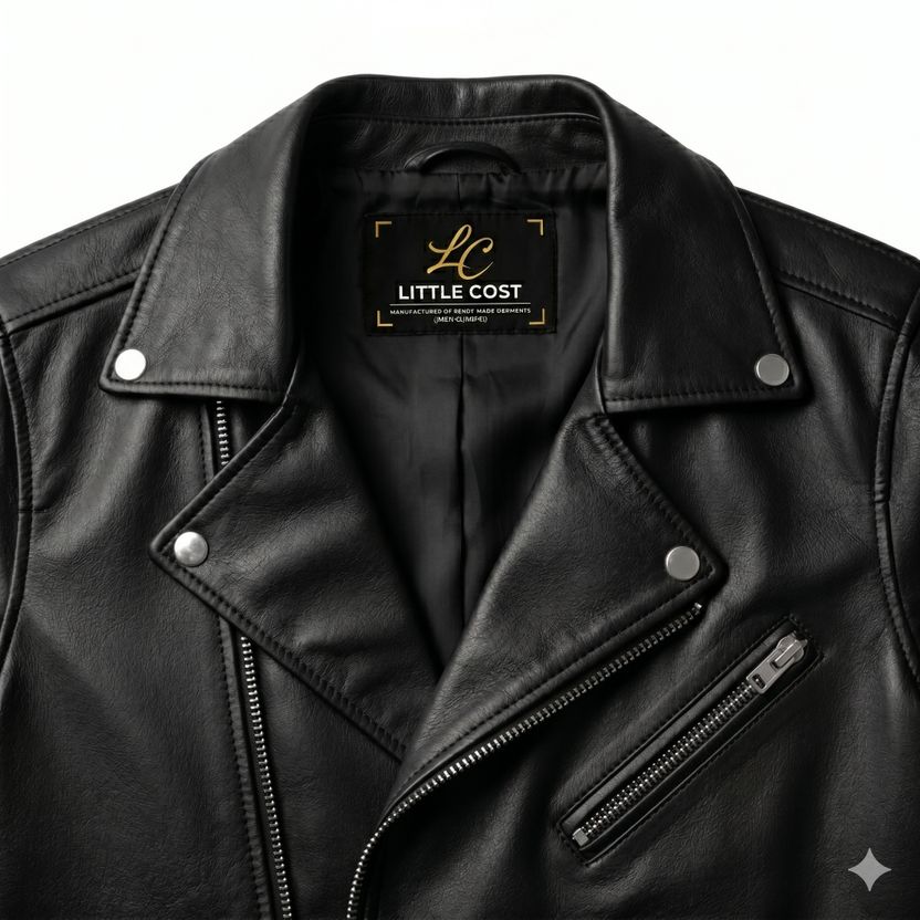 LITTLE COST Men Solid Biker/Riding Jacket - Image 4