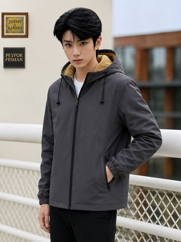 FUTSE PENO Men Solid Casual Jacket - Image 3