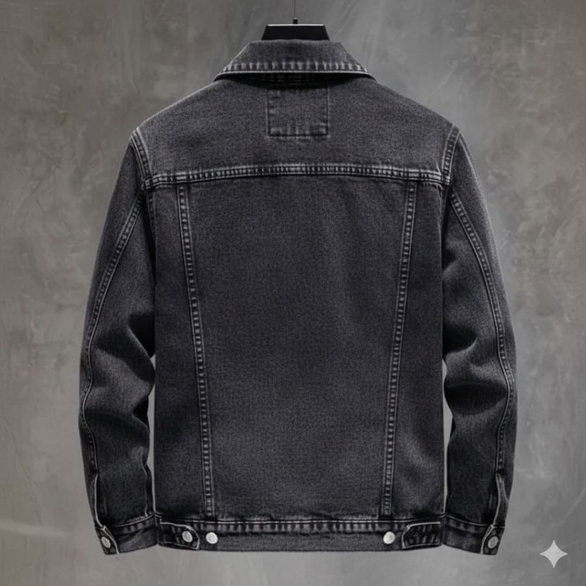 METRONAUT Solid Blue Denim Jacket - Image 2