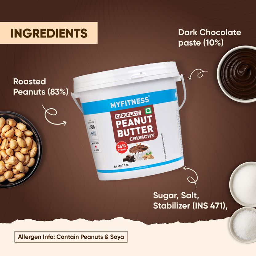 MYFITNESS Chocolate Peanut Butter Crunchy 26g - Image 5