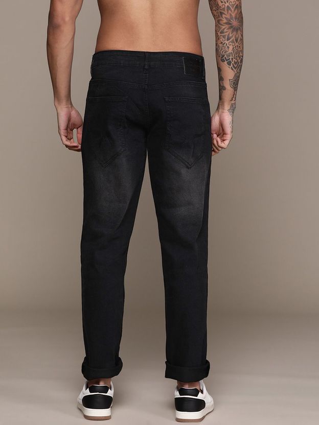 Roadster Men Slim Mid Rise Black Jeans - Image 3