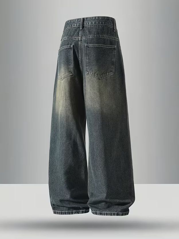 sky collection Men Loose Fit Mid Rise Blue Jeans - Image 2
