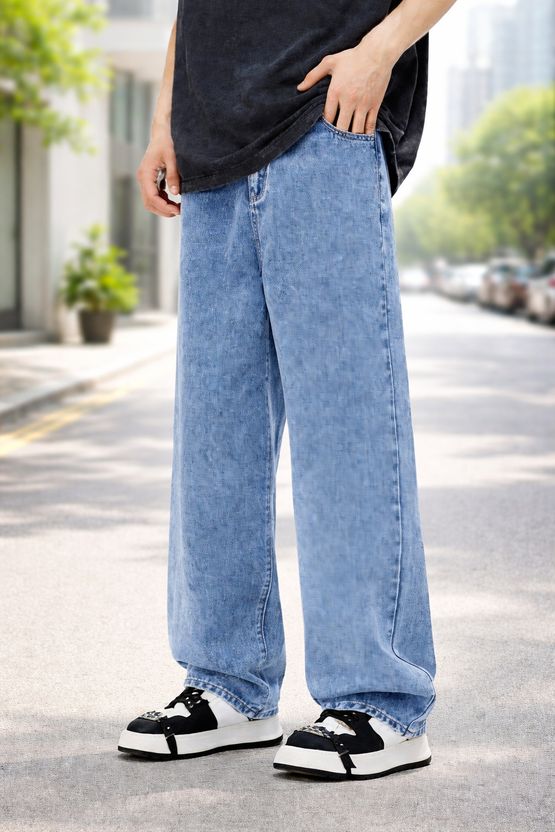 LittleRippers Boys Loose Fit Light Blue Jeans - Image 5