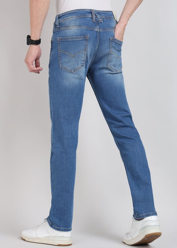 KILLER Men Slim Mid Rise Blue Jeans - Image 4