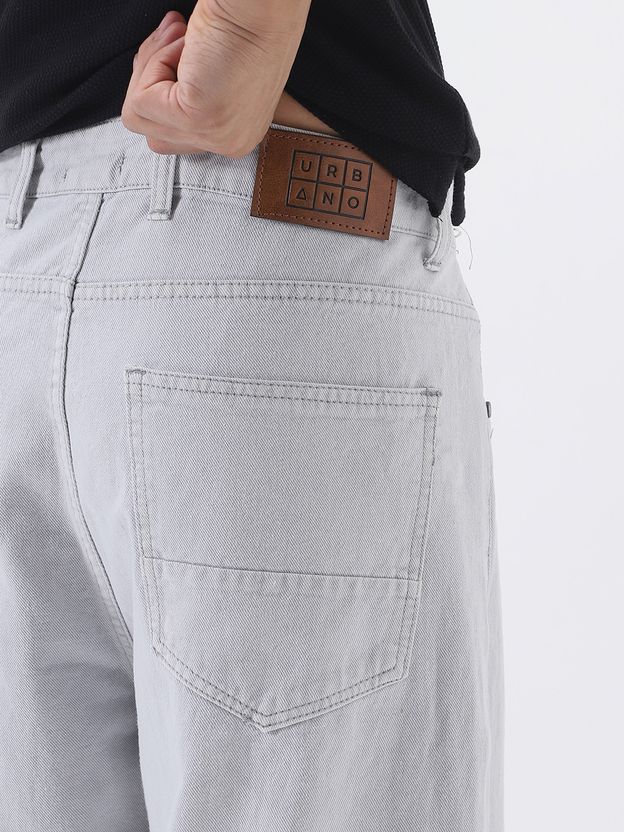 Urbano Men Loose Fit Mid Rise White Jeans - Image 6