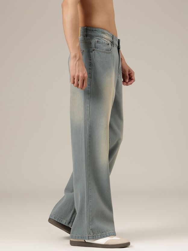 DENNISON Men Light Blue Loose Fit Mid Rise Jeans - Image 3