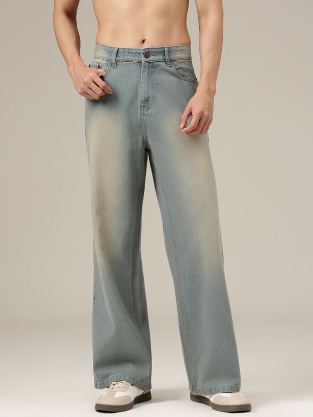 DENNISON Men Light Blue Loose Fit Mid Rise Jeans - Image 1
