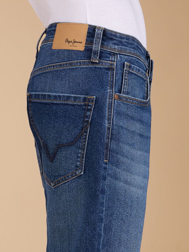 Pepe Jeans Men Straight Fit Blue Jeans - Image 4