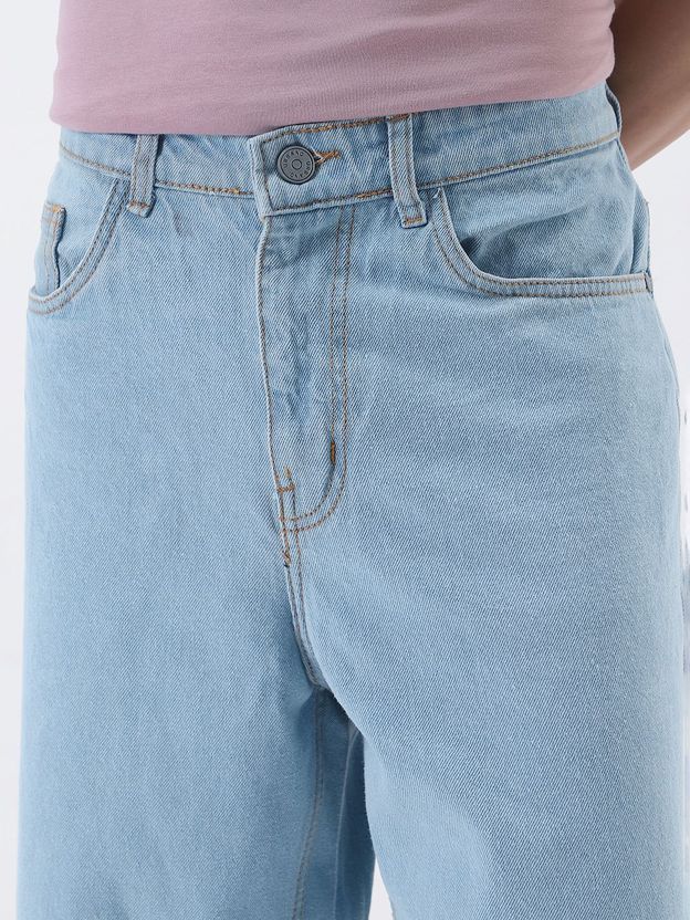 Urbano Men Light Blue Mid Rise Loose Fit Jeans - Image 5
