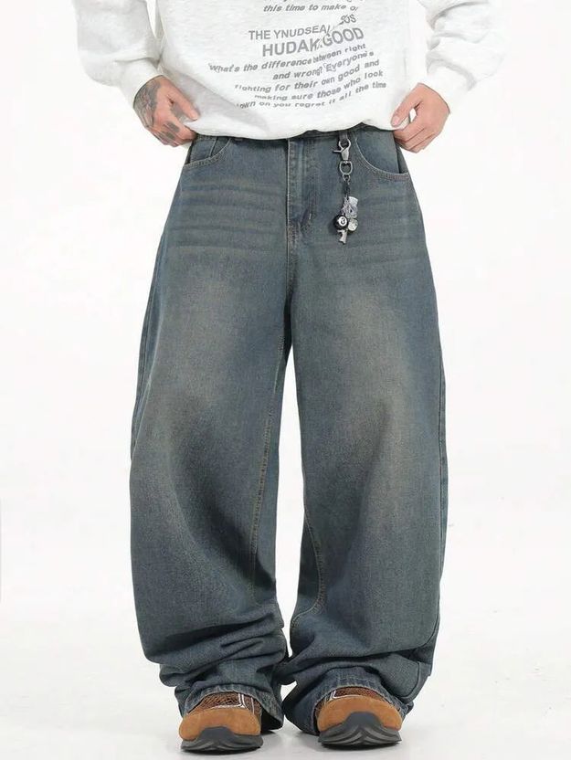 KOTTY Men Relaxed Fit Low Rise Blue Jeans - Image 6