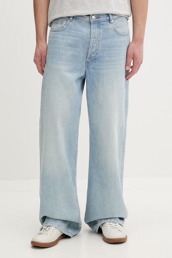 YAMEET Men Straight Fit Mid Rise Light Blue Jeans - Image 3