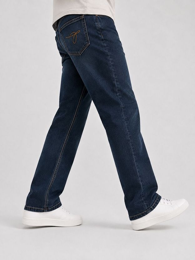GAURLOOM Men Dark Blue Mid Rise Jeans - Image 3
