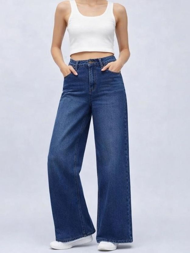 MERCEL Wide Leg Black Jeans - Image 6