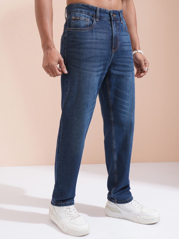 HIGHLANDER Men Relaxed Fit Mid Rise Blue Jeans - Image 6