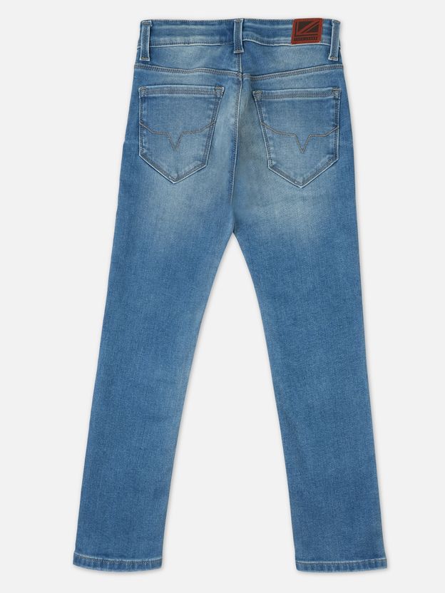 Pepe Jeans Boys Slim Mid Rise Blue Jeans - Image 2