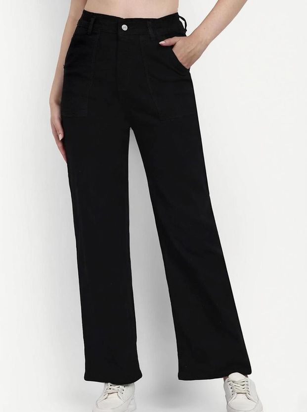 zayla Women Flared High Rise Light Blue Jeans - Image 6
