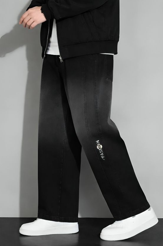 DARIO PRIDE Men Loose Fit Mid Rise Black Jeans - Image 1