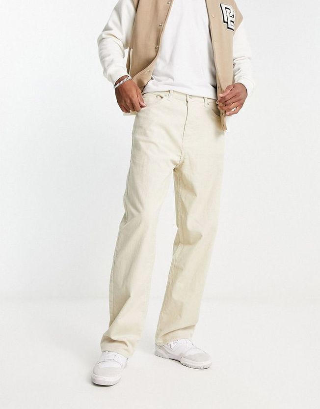 RileyRush Relaxed Fit Beige Jeans - Image 5