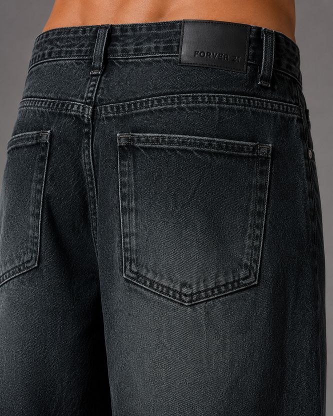 sanedi Men Baggy Fit High Rise Black Jeans - Image 4