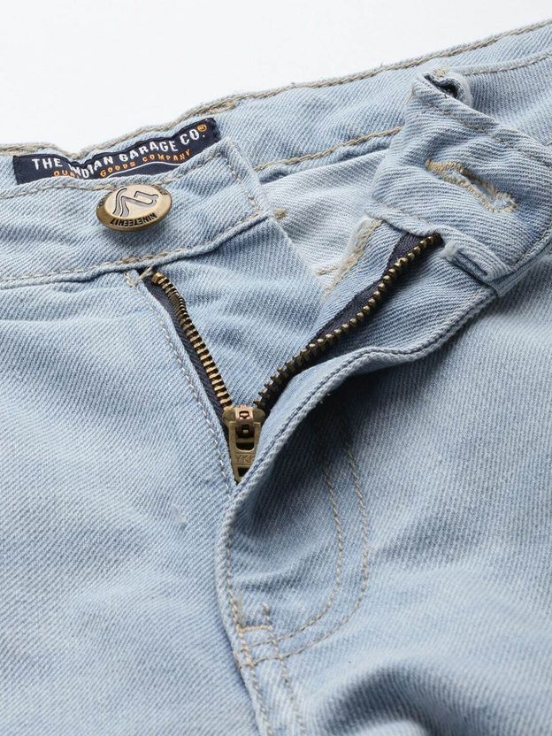 The Indian Garage Co. Men Blue Jeans - Image 4