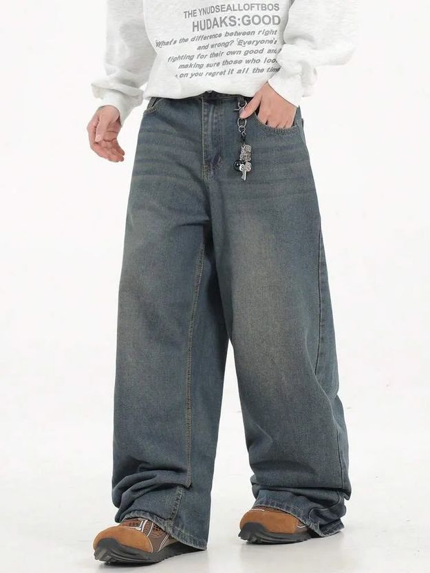 KOTTY Men Relaxed Fit Low Rise Blue Jeans - Image 2