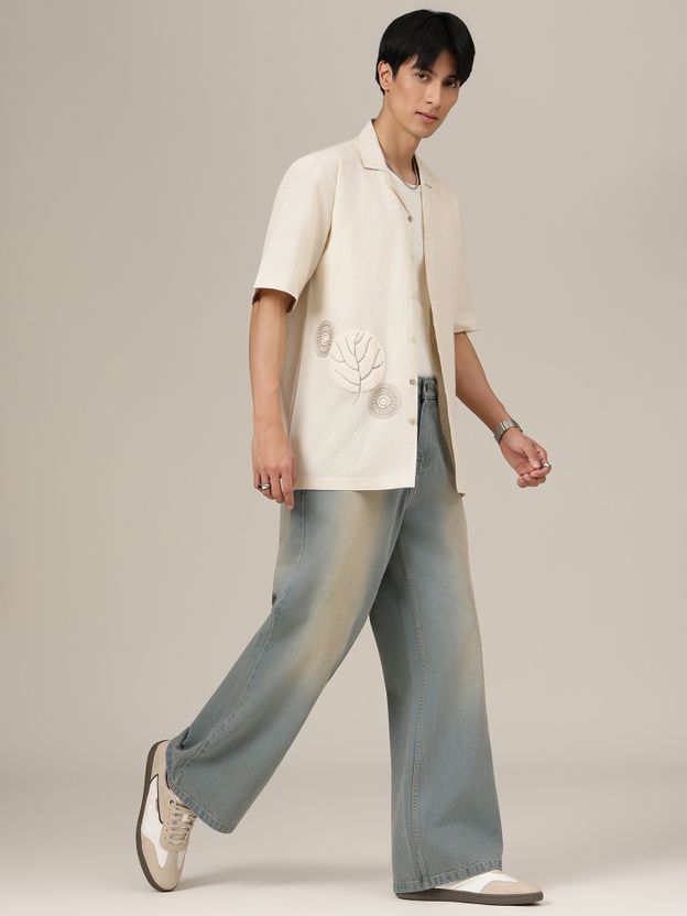DENNISON Men Light Blue Loose Fit Mid Rise Jeans - Image 6