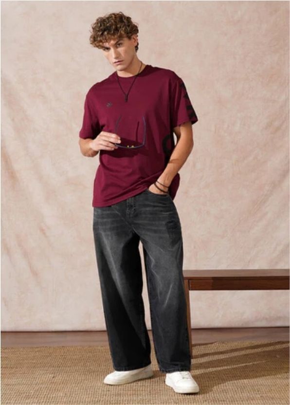 Sirhana Men Black Mid Rise Straight Fit Jeans - Image 3