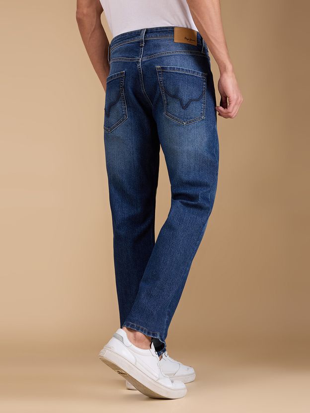 Pepe Jeans Men Straight Fit Blue Jeans - Image 6