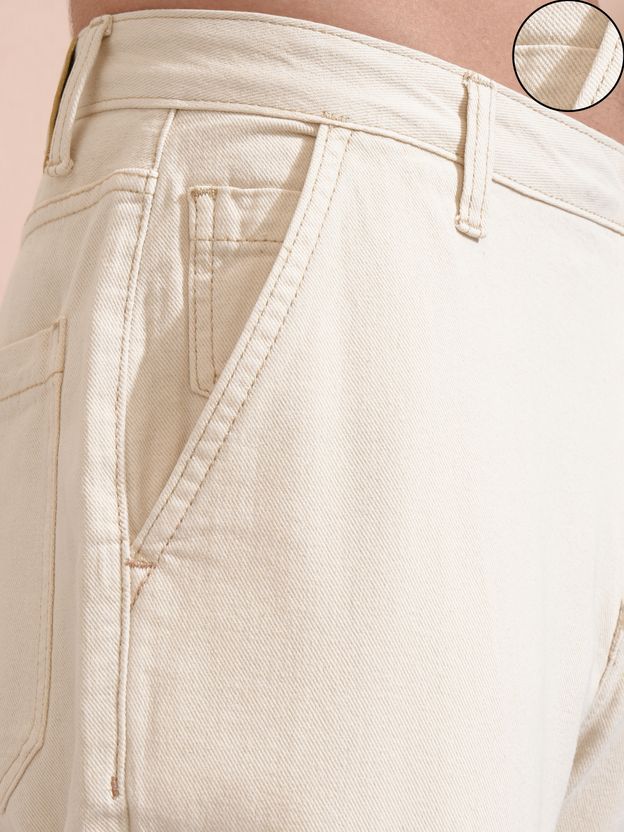 HIGHLANDER Men Beige Mid Rise Relaxed Fit Jeans - Image 5