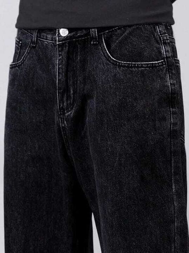 Southee Men Black Loose Fit Mid Rise Jeans - Image 2
