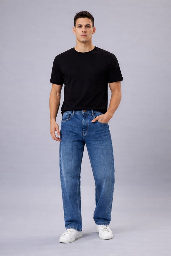 WAZWEAR Men Dark Blue Mid Rise Straight Fit Jeans - Image 5