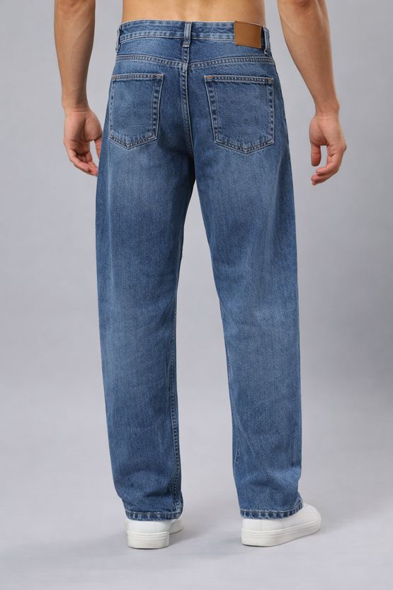 WAZWEAR Men Dark Blue Mid Rise Straight Fit Jeans - Image 2