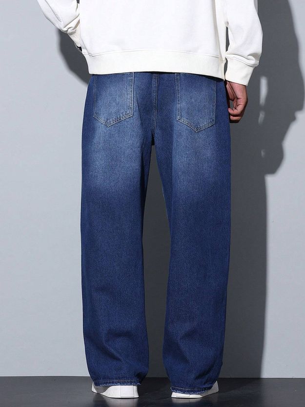 PINKLIT Men Dark Blue Jeans - Image 2