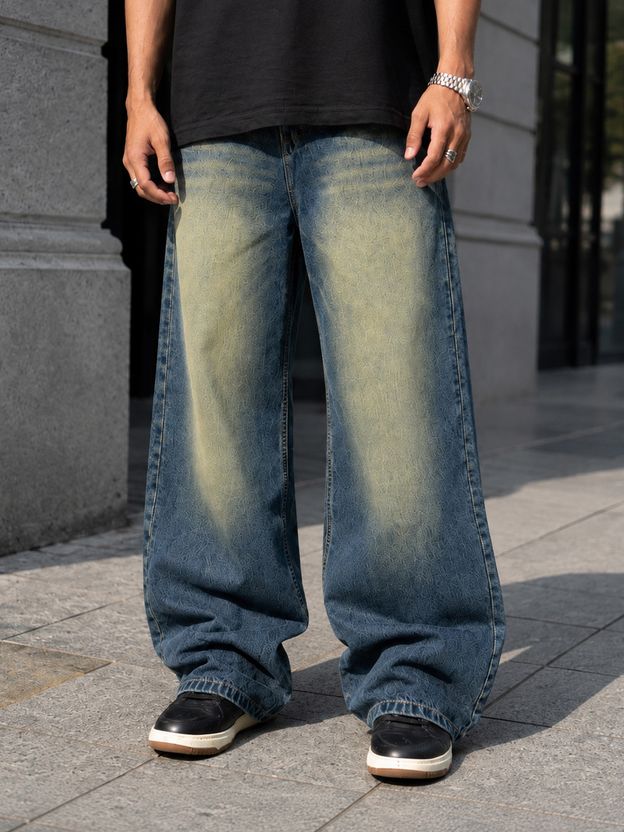 M Q Denim Men Loose Fit Mid Rise Black Jeans - Image 5