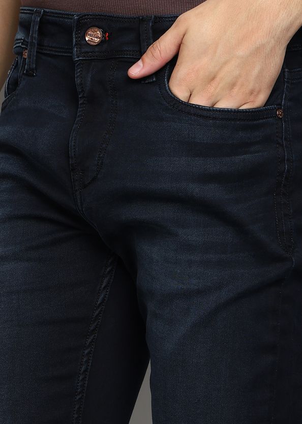 KILLER Men Straight Fit Mid Rise Black Jeans - Image 5