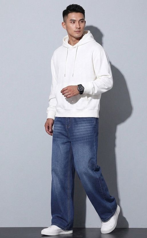 PINKLIT Men Dark Blue Jeans - Image 5