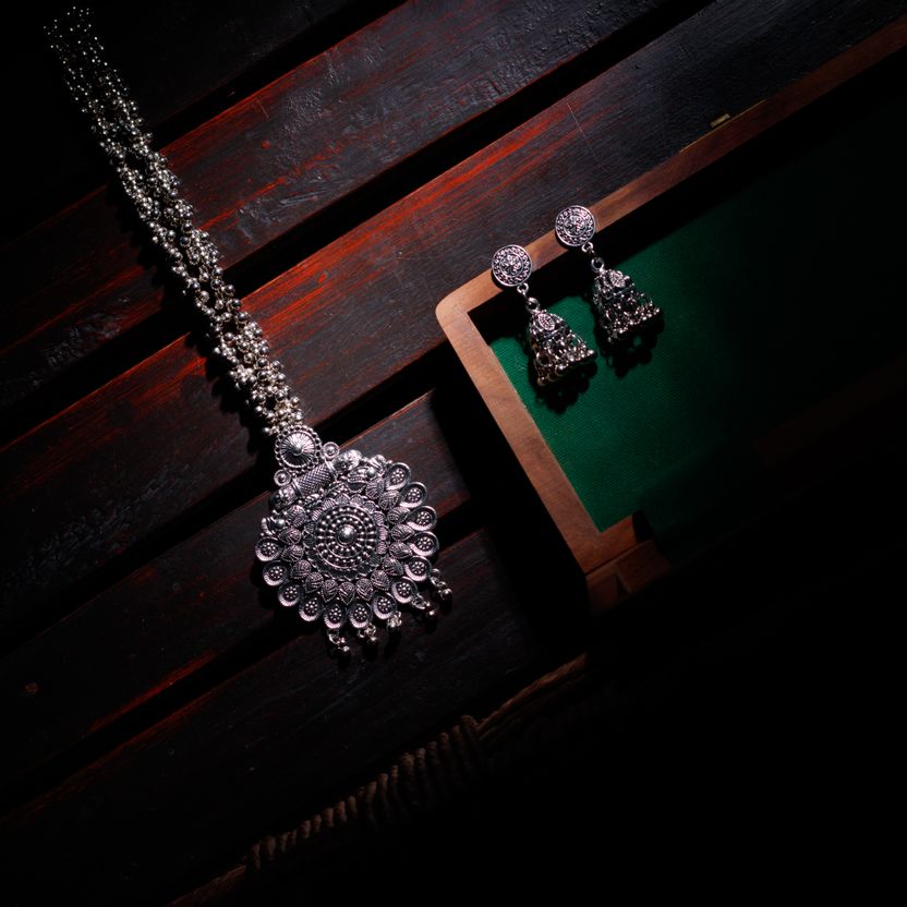 SUZEN Oxidised Silver Jewel Set (Pack of 2) - Image 5